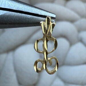 14k Gold "L" Initial Charm